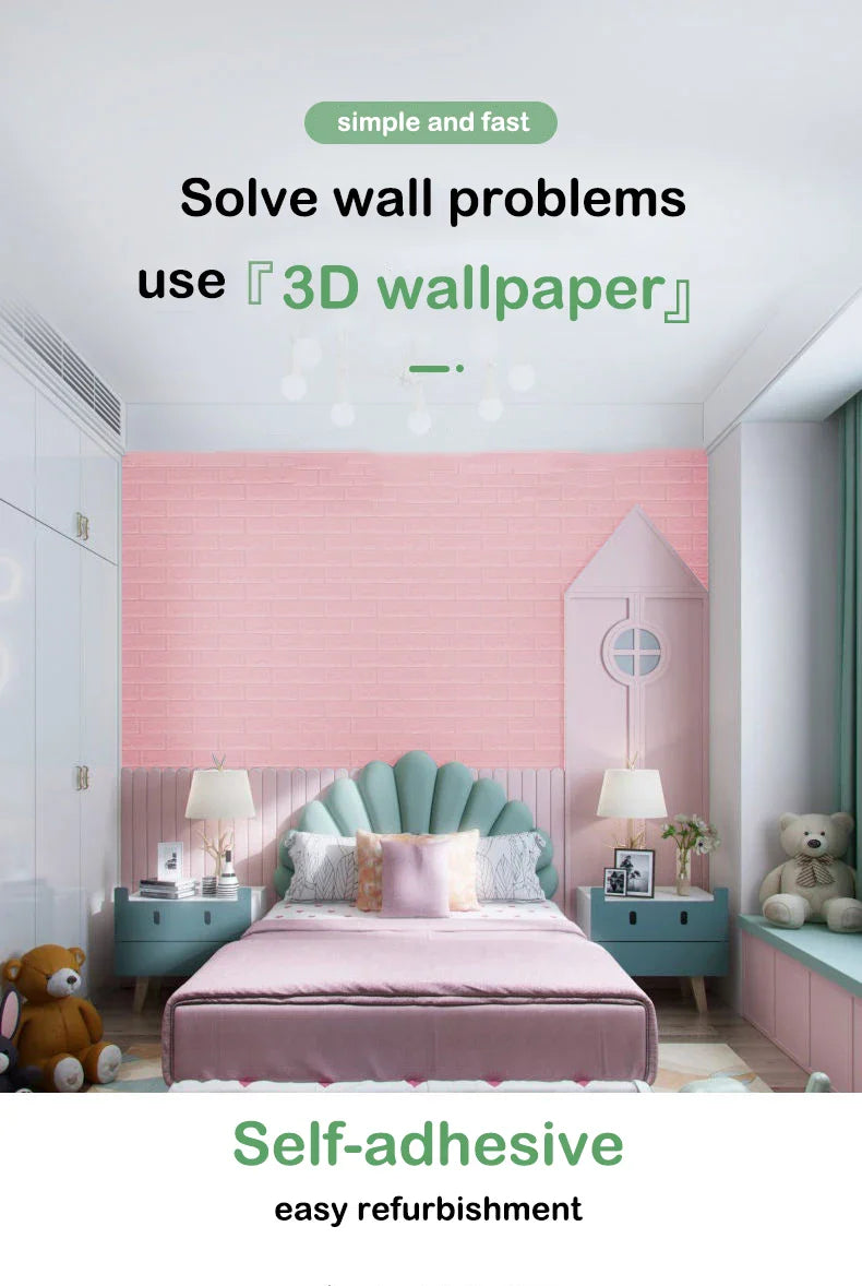 Realistic 3D Brick Wallpaper