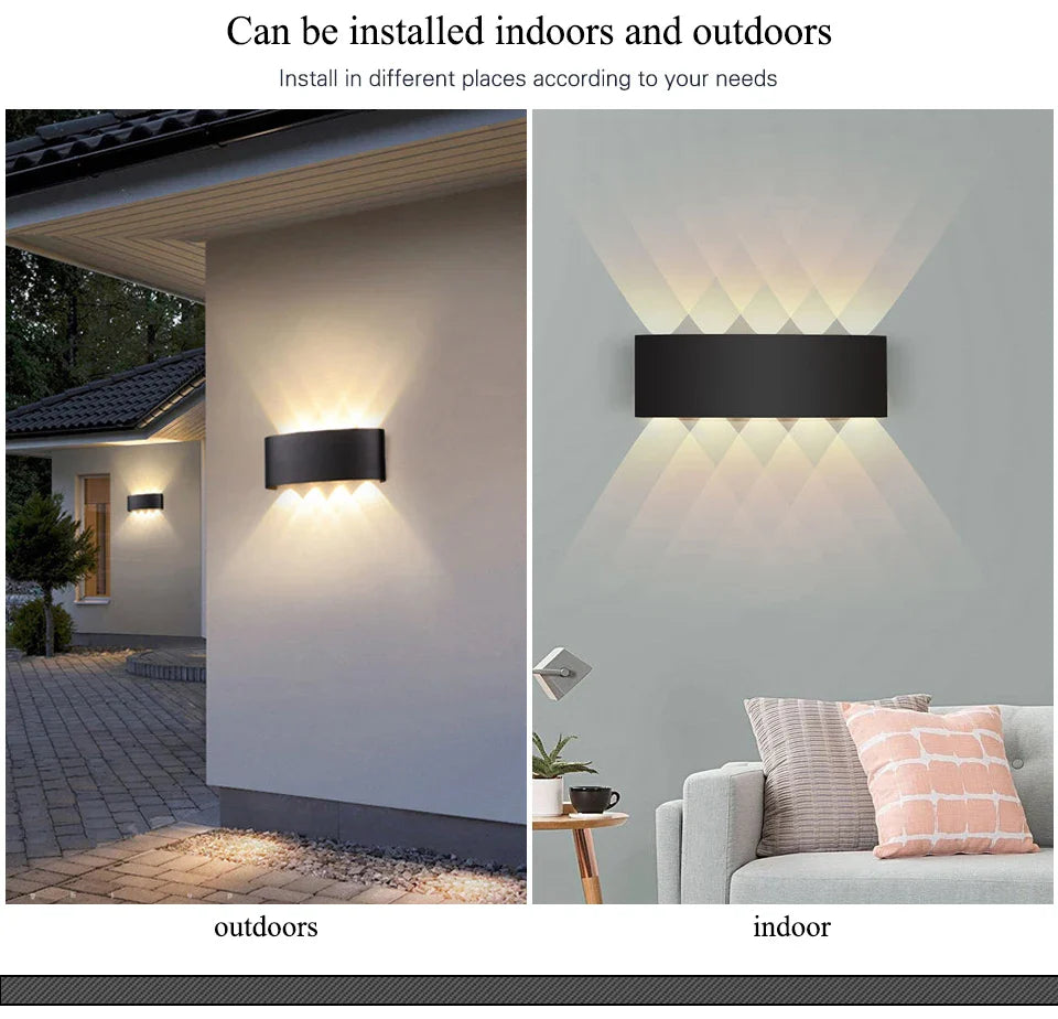 Waterproof Wall Lamp for Outdoor and Indoor Use.